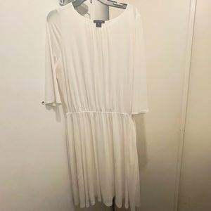 PreLoved Pink Tartan white dress